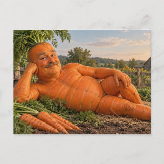 Carte postale de l'Homme Carotte Bizarre