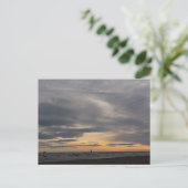Carte postale de l'horizon du coucher de soleil se (Debout devant)