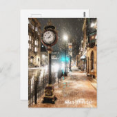 Carte postale de l'horloge West Chester (Devant / Derrière)