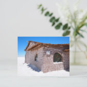 Carte postale de l'hôtel de sel d'Uyuni (Debout devant)