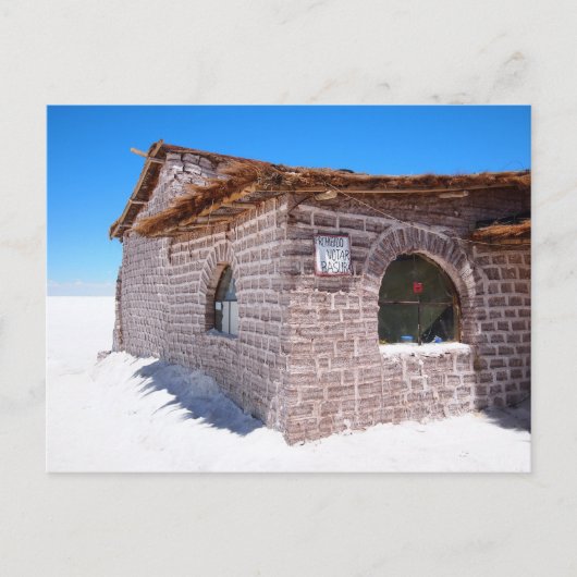 Carte postale de l'hôtel de sel d'Uyuni (Devant)