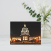 Carte postale de l'hôtel de ville (Debout devant)