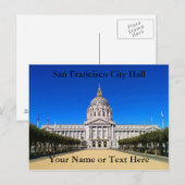 Carte postale de l'hôtel de ville de San Francisco (Devant / Derrière)