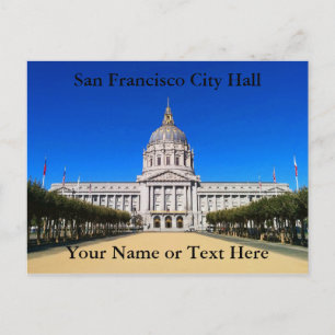 Carte postale de l'hôtel de ville de San Francisco
