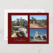 Carte postale de l'hôtel de ville et du pont Pasad (Devant / Derrière)