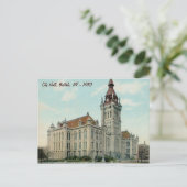 Carte postale de l'hôtel de ville original à Buffa (Debout devant)