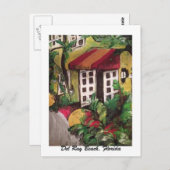 Carte postale de l'hôtel Del Ray Beach, Floride (Devant / Derrière)