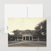 Carte postale de l'hôtel Haleiwa historique, Oahu, (Devant / Derrière)