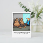 Carte postale de l'Humour de zoo amusant (Debout devant)