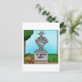 Carte postale de l'Humour Thanksgiving drôle (Debout devant)