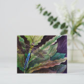 Carte postale de libellule Darner (Debout devant)