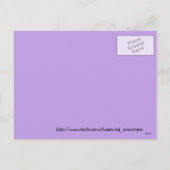 Carte postale de licorne de vacances Hibou et Rena (Dos)