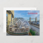 Carte postale de l'igloo géant de Londres (Devant / Derrière)