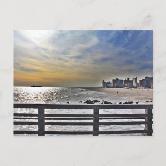 carte postale de l'île coney (Devant)