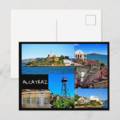 CARTE POSTALE DE L'ÎLE D'ALCATRAZ SAN FRANCISCO CA (Devant / Derrière)