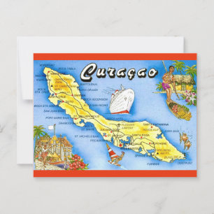 Carte postale de l'île de Curaçao
