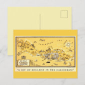 Carte postale de l'île de Curaçao de la Hollande (Devant / Derrière)