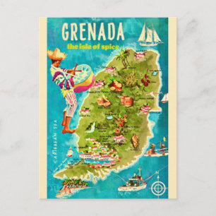 Carte postale de l'île de Grenade