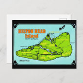 Carte postale de l'île de Hilton Head SC (Devant / Derrière)