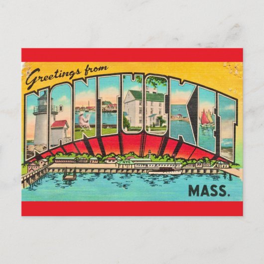 Carte postale de l'île de Nantucket (Devant)