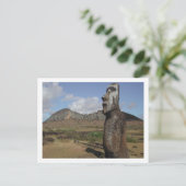Carte postale de l'île de Pâques, Chili (Debout devant)