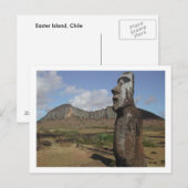 Carte postale de l'île de Pâques, Chili (Devant / Derrière)