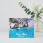 Carte postale de l'île de Paxos (Debout devant)