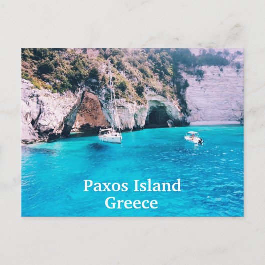 Carte postale de l'île de Paxos (Devant)