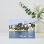 Carte postale de l'île de Skiathos, Grèce (Debout devant)