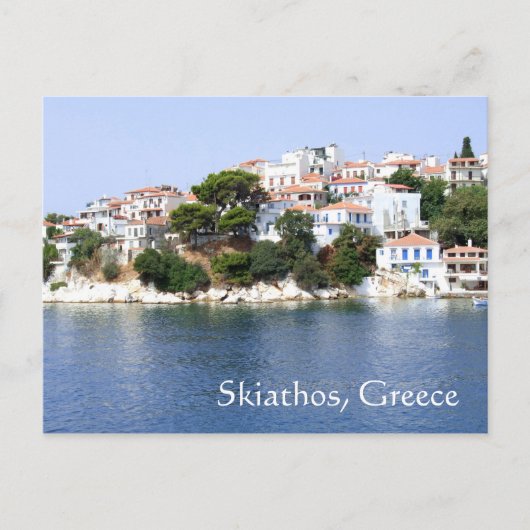 Carte postale de l'île de Skiathos, Grèce (Devant)