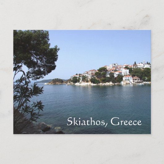 Carte postale de l'île de Skiathos, Grèce (Devant)