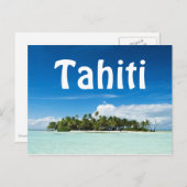 Carte postale de l'île de Tahiti (Devant / Derrière)