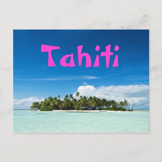 Carte postale de l'île de Tahiti (Devant)