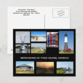 Carte postale de l'île de Tybee (Devant / Derrière)