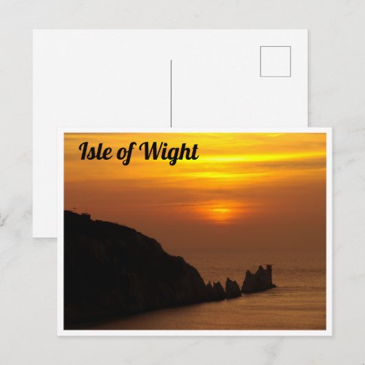 Carte postale de l'île de Wight (Devant / Derrière)