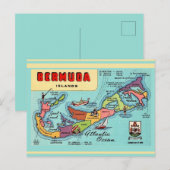 Carte postale de l'île des Bermudes (Devant / Derrière)