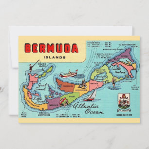 Carte postale de l'île des Bermudes 5x7