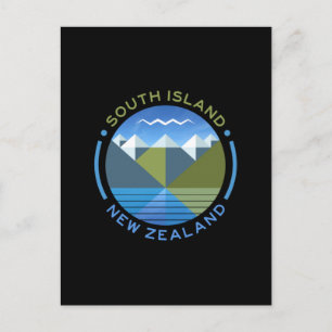 CARTE POSTALE DE L'ÎLE DU SUD NOUVELLE-ZÉLANDE
