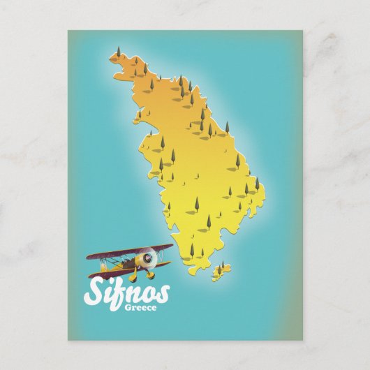 Carte postale de l'île grecque Samos (Devant)