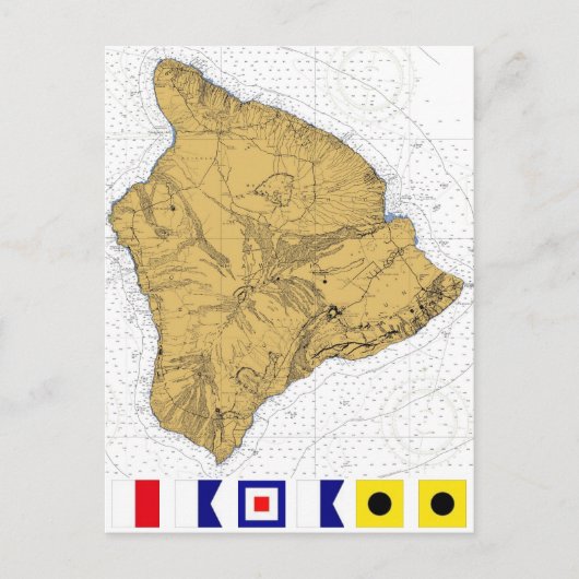 Carte postale de l'île Hawaii (Devant)
