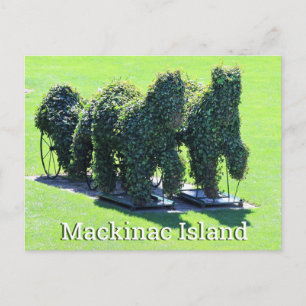 Carte postale de l'île Mackinac Michigan