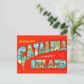 Carte postale de l'île Santa Catalina (Debout devant)