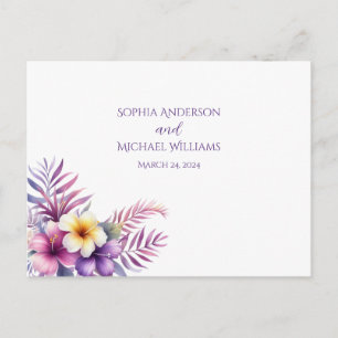 Carte postale de l'île Watercolor Romance-RSVP-Mar