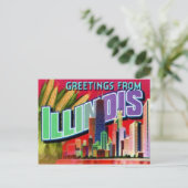 Carte postale de l'Illinois (Debout devant)