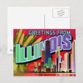 Carte postale de l'Illinois (Devant / Derrière)