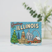 Carte postale de l'ILLINOIS (Debout devant)