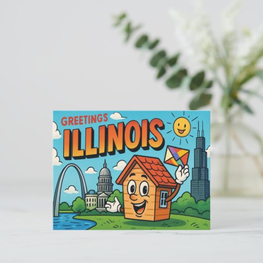 Carte postale de l'ILLINOIS (Debout devant)