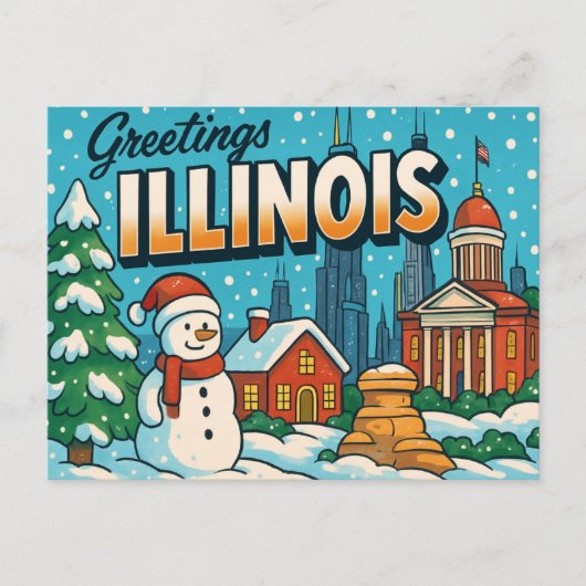 Carte postale de l'ILLINOIS (Devant)
