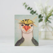 Carte postale de l'illustration de pingouin mignon (Debout devant)