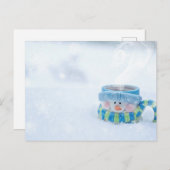Carte postale de l'illustration Snowman (Devant / Derrière)